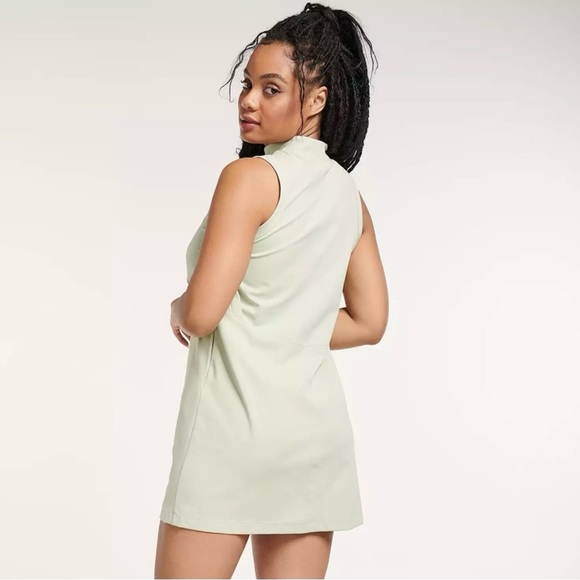 NWOT FLX Affirmation Mockneck Dress Green M - Picture 2 of 4